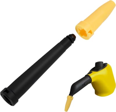 Stoomreiniger Mondstukken - Reserveonderdelen Schuimsproeier - Krachtige Reiniging - Gerichte Stoombundel - 10.7 cm Verlengd - Geel Zwart