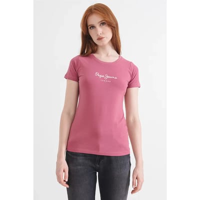 Pepe Jeans New Virginia T-shirt Met Korte Mouwen Roze S Vrouw