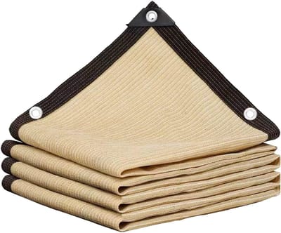 Schaduwdoek - Zonnedoek - Schaduwdoek Pergola - Schaduw Net - UV-Bestendig HDPE Schaduwdoek - Met Ogen - 90% Schaduw - 200 x 800 cm