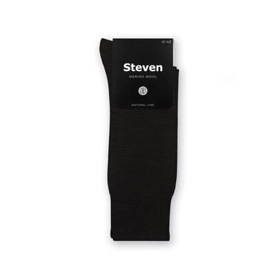 Steven - Heren 1 Paar Originele Merino Wol Sokken voor de Winter - Zwart