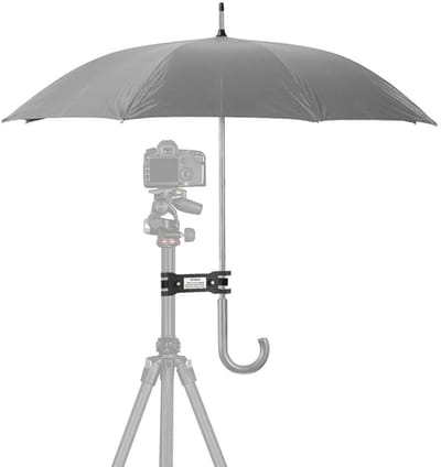 Dailygoody - Outdoor Camera Statief Paraplu Houder - Bescherming tegen weer - Handige clip - Lichtgewicht - Fotografie Accessoire - Ideaal voor buiten.