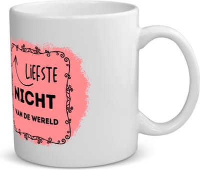 Akyol - liefste nicht van de wereld koffiemok - theemok - Nicht - de liefste nicht - verjaardag - cadeautje voor nicht - kado - geschenk - 350 ML inhoud