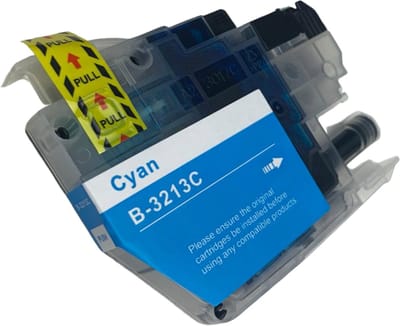 Inktplace Brother LC3213 - Huismerk Inktcartridge - Cyaan