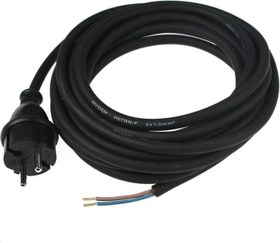 Bohrmaschinen-Anschlussleitung 5 m H05RN-F 2x1 0mm² Konturenstecker