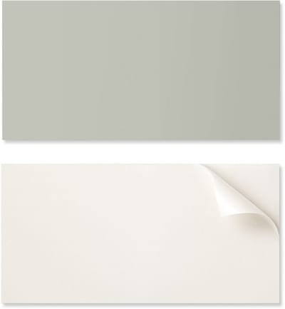 Zelfklevend vinylpaneel met patroon voor de woonkamer, 100x50 cm, grijsgroene kleur.