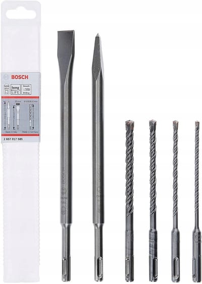 Bosch Professional SDS Plus-5 Set: 4 Boren & 2 Beitels