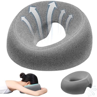 U-vormig gezichtswiegkussen voor massages, hoofdsteun voor bed en salon, ideaal voor ontspanning en comfort