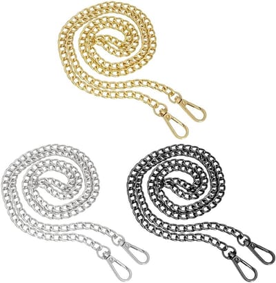 Handtas Ketting, 3 Stuks, Vervangende Schouderband, Metaal, 120 cm, DIY Accessoire, Draagriem, Mode Accessoire