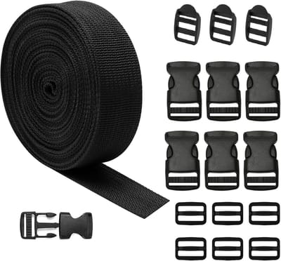 Sterke Nylon Singelband (2.5 cm Breed, 15 Meter Lang)