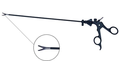 Belux Surgical Metzenbaum Laparoscopische Schaar 33 cm CVD – 5 mm – 16 mm / 1 mm Bladen – Afneembare Handgreep – RVS – Herbruikbaar – MDR Conform – UDI: +G735BSL2MET330/$$7LOT-2601-06/16D20260101/Q1S