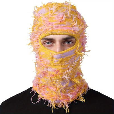 Livano Ski Masker - Bivakmuts - Winter Masker - Balaclava - Ski Mask - Full Face Mask - Geel