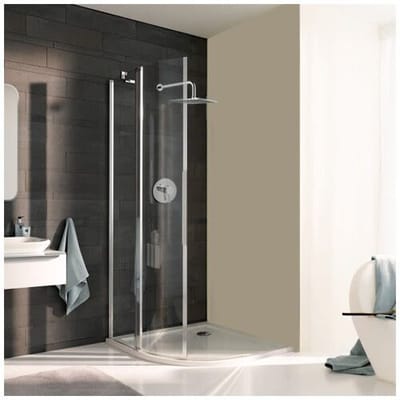 Koralle myDay quadrant shower enclosure VPFS 90 left, radius 55 cm VB21709020AA1