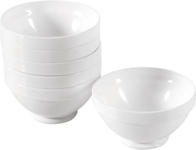 Dessert kom hardglas set van 6 stuks