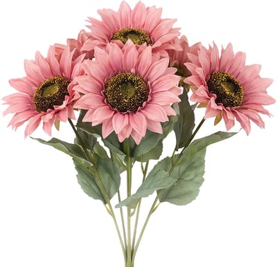 Clayre & Eef Kunstbloem Roze Kunststof