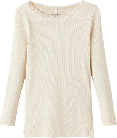 Name It T-shirt Nmfkab Ls Top Noos 13198042 Peyote Melange Dames Maat - 110