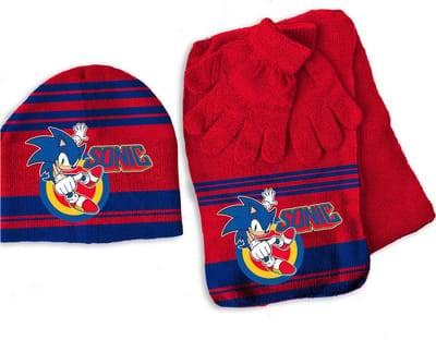 Sonic Set muts, sjaal en handschoenen, Power Up - ONE SIZE 3-6 jr - Acryl / Elastaan