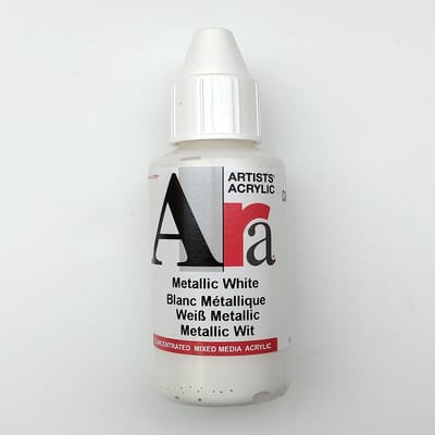 Acrylverf Ara 100ml - Metallic Wit - C630