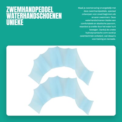 Dailygoods- Zwemhandschoenen Hydrodynamisch - Waterhandschoenen - Zwemvliezen - Comfortabel - Elastisch - Duurzaam Silicagel