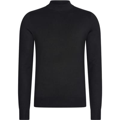Mario Russo Turtle Neck - Trui Heren - Sweater Heren - Coltrui Heren - XL - Zwart