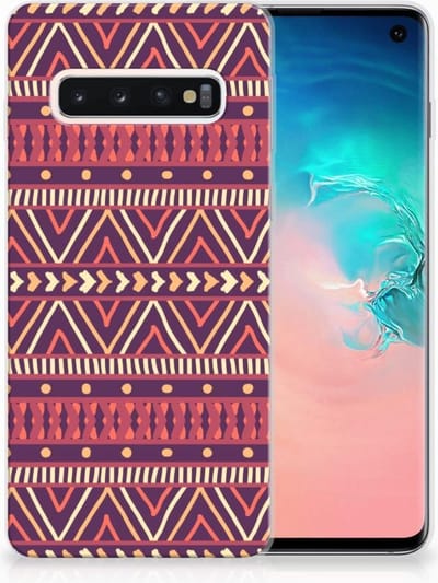 Samsung Galaxy S10 TPU bumper Aztec Paars