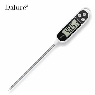 Digitale vleesthermometer - Ideaal voor Rollade - Thermometer voor eten - Digitale thermometer - Keukenthermometer - Kookgerei - Temperatuurmeting - Vis thermometer - Snel - Nauwkeurig - Culinaire accessoires - Roestvrij staal