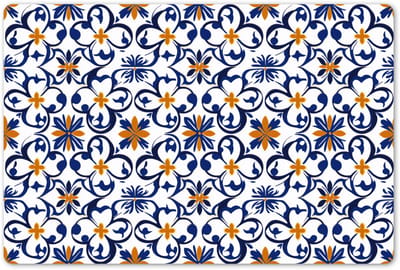 Placemats 45x30 cm - Placemat kunststof - 1 stuk - Patroon - Modern - Kleurrijk - Borden onderleggers - Decoratie voor op tafel - Keuken tafeldecoratie accessoires - Vinyl onderlegger - Tafelversiering