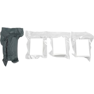 4PCSSet Israëlisch Verband Compressie Curve Gaasstuk Hoge Elasticiteit Noodverband Kit S Small white