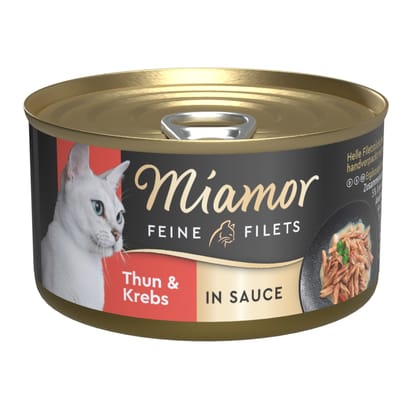 Miamor Fijne filets in saus 24 x 85 g Kattenvoer - Tonijn & krab