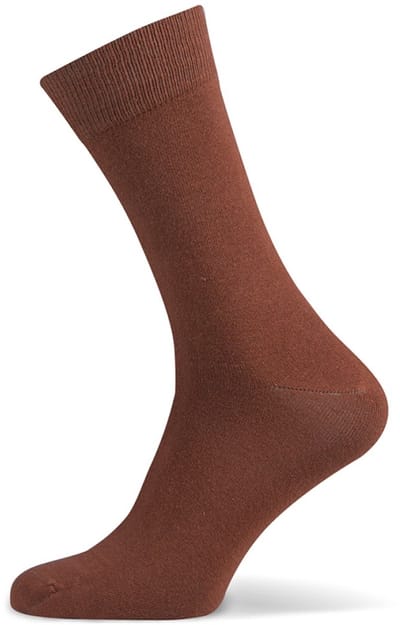Basset - 2-Pack - Wollen Herensokken - Elastiekvrije Boord - Naadloos - Heren - caramel - 39-43 - 6532