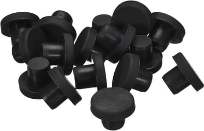 32 Stuks Zwarte Rubberen Stoppen 10mm voor Afsluiten Gaten