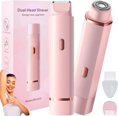 2-in-1 Elektrisch Scheerapparaat en Trimmer voor Dames - Waterdicht voor Lichaam en Bikinilijn
