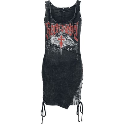 Rock Rebel by EMP - Rock Mini-jurk - Stay A Little Longer - S tot XXL - voor Vrouwen - grijs