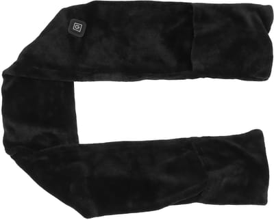 JHUBERS - Verwarmde Sjaal - Verstelbare Temperatuur - Lange Warmte - Zwart - Fleece Sjaal - Handwarmers - Geschikt voor Koude Dagen