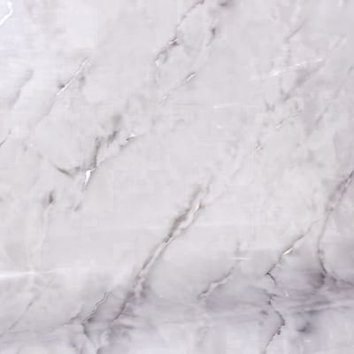 Tafelzeil Marmer Look - Wit/Grijs - 80x240 cm - 1,5mm Dik - Waterdichte Tafelbeschermer - Gemakkelijk Schoon te Maken - Tafelkleed