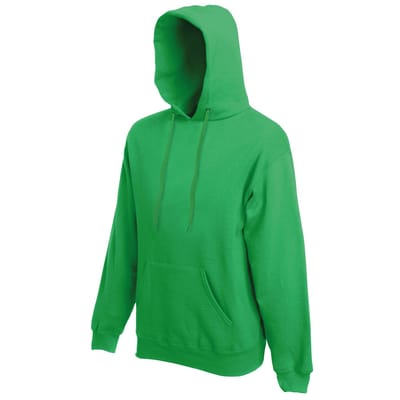 Fruit Of The Loom Kids Unisex Classic 80/20 Hoodie (Kelly Groen)