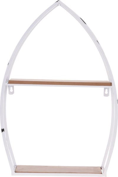 Displayrek Metaal Wit Bootvorm 32x48x12cm