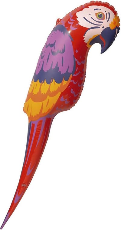 Opblaasbare Papegaai 110 cm voor Hawaï Party en Themafeesten