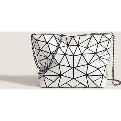 Dameshandtas Persoonlijkheid Driehoek Film Eenvoudige Dameshandtas Casual Schoudertas Portemonnee Ketting Diagonale Tas