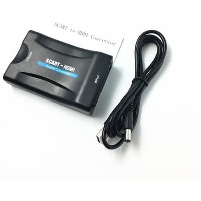 Adaptateur Péritel vers HDMI - GENERIQUE - 1080P - Plug and Play - Noir - Vidéo Audio