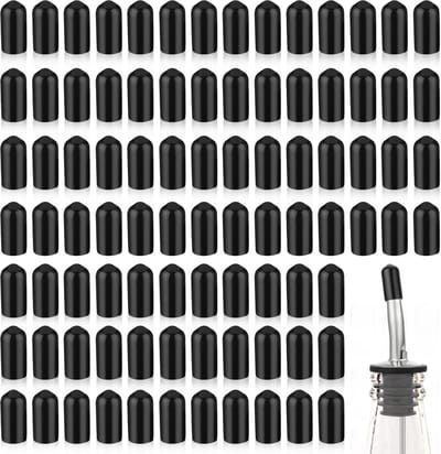 Zeynomax - Bottle Dust Protection - Pouring Spouts - 100 Stuks - Rubber Caps - Ideaal voor Liqueur Flessen - Beschermt tegen Stof en Vuil