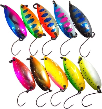 Lepel Lokaas Forel - Forel Vissen Lokaas - Forel Vangen - Geteste Vangstkleuren - 10 stuks - Assorti