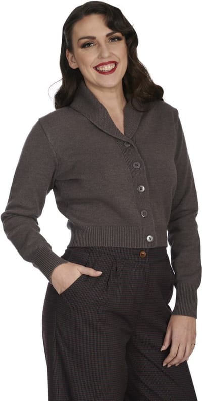 Banned - Violet Cardigan - XL - Grijs