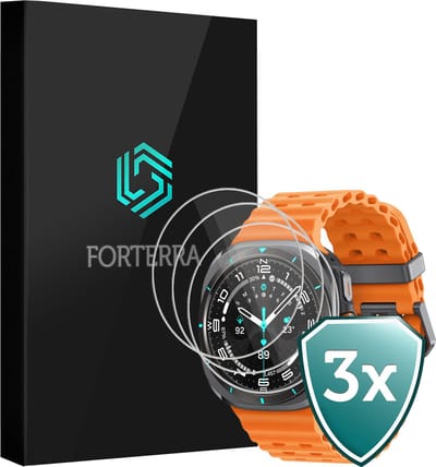 Screenprotector - 3 Stuks Geschikt voor Samsung Galaxy Watch Ultra - Sterk & Shockproof - Tempered Glass - Gehard Glas - Beschermglas Screen Cover - Bescherm Protector voor Smartwatch