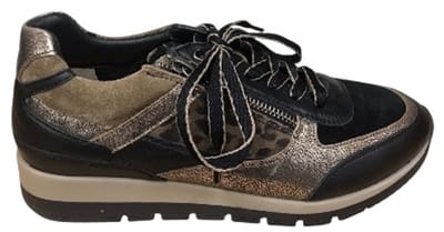 Helioform sneaker wijdte H 281.009.0355 Zwart/Combi