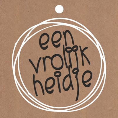 Luxe Bloemenkaartjes - Wenskaarten - Cadeaukaart - Bruin - Een Vrolijkheidje - 7x7cm - 20 Stuks - Met Boorgaatje