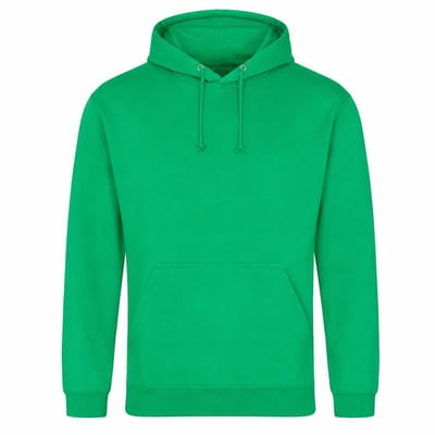 Hoodie Heren – Trui met Capuchon – Casual Sweater – 80% Katoen – Heldergroen – M