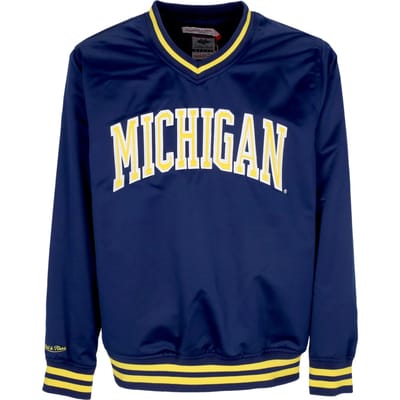 NCAA Sideline Pullover-satijnen jack voor heren Micwol Navy