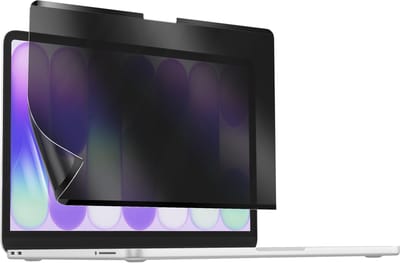 Avizar Screenprotector geschikt voor MacBook Neo 13 Privacy Filter Magnetisch, Transparant zwart