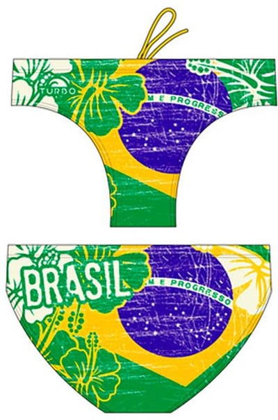 Turbo Brasil Vintage 2013 Waterpolo Zwemslip Groen 2XL Man