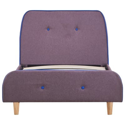 vidaXL - Bedframe - stof - taupe - 90x200 - cm